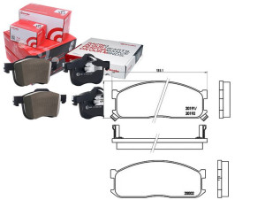 Klocki Hamulcowe Mazda E2000 E2200 86-99 Brembo