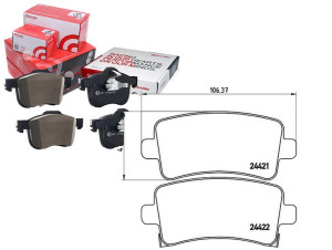 Klocki Hamulcowe Opel Insignia 08- Tył Brembo