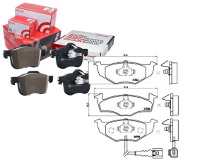 Klocki Hamulcowe Skoda Fabia 99- Z Czuj. Brembo