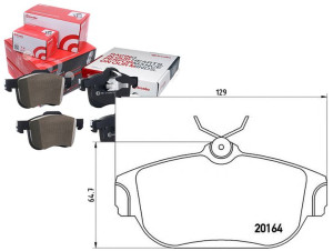 Klocki Hamulcowe Volvo 940 960 90-96 Brembo