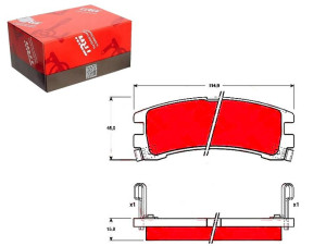Klocki Hamulcowe Nissan Tył Terrano 2,4-3,0 4wd 87