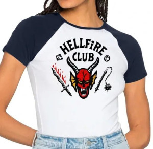 Koszulka Damska Hellfire Club Stranger Things S-xl
