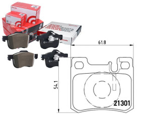 Klocki Hamulcowe Mercedes W124.w210 Tył Brembo