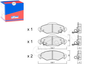 Klocki Hamulcowe Toyota Yaris 01- Cifam