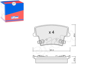 Klocki Hamulcowe Chrysler 300c 04-12 Tył Cifam