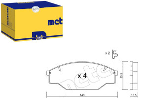 Klocki Hamulcowe Vw Taro 2,4d 89-97 Metelli