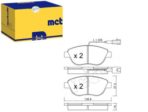 Klocki Hamulcowe Fiat Stilo -08 1,9jtd Czuj Metell