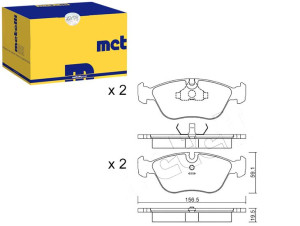 Klocki Hamulcowe Volvo 850,s70,v70,c70 Metelli