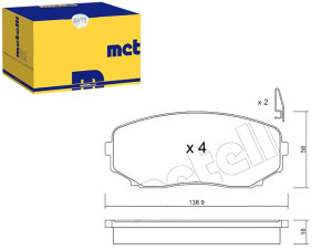 Klocki Hamulcowe Mazda Cx-7 07- Metelli