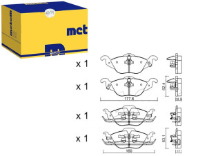 Klocki Hamulcowe Opel Astra G 98-04 Metelli