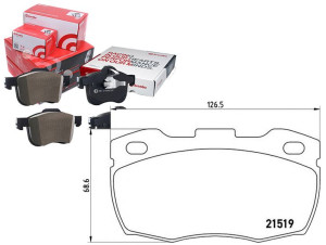 Klocki Hamulcowe Land Rover Defender 90- Przód Bre