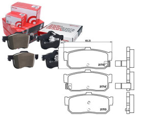 Klocki Hamulcowe Nissan Almera 95-00 Tył Brembo