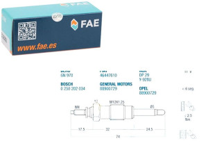 Świeca Żarowa Fiat Lancia 1,9 Fae