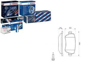 Klocki Hamulcowe Fiat Tył Croma 1,8 Bosch