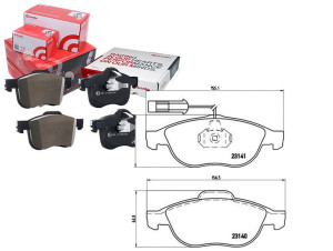 Klocki Hamulcowe Alfa Romeo 156 2.0-2.5 97- Brembo