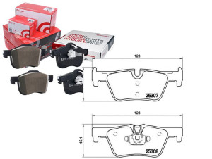 Klocki Hamulcowe Bmw 3 F30 12- Tył Brembo