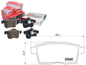 Klocki Hamulcowe Mazda Cx-7 07- Tył Brembo