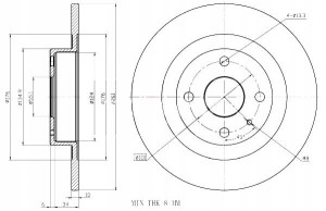 Tarcze Ham. 2szt Mazda T. 323 98- Maxgear