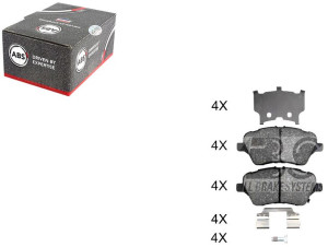 Klocki Hamulcowe Ford B-max 12- Przód A.b.s.