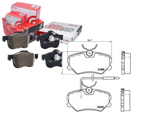 Klocki Hamulcowe Peugeot 405 87-91 Z Czuj. Brembo