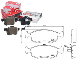Klocki Hamulcowe Dacia Logan 07- Brembo