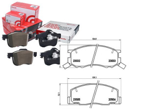 Klocki Hamulcowe Toyota Previa 96-00 Brembo