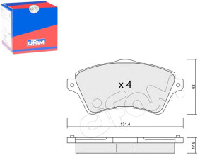 Klocki Hamulcowe Land Rover Freelander 00-07 Cifam