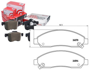 Klocki Hamulcowe Isuzu D-max 02-08 Przód Brembo