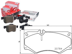 Klocki Hamulcowe Mercedes 207-310 Brembo