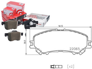 Klocki Hamulcowe Nissan X-trail 13- Przód Brembo