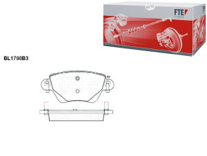 Klocki Hamulcowe Ford Mondeo Jaguar X-type 17.2mm