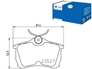 Klocki Hamulcowe Hella Pagid 43022s1ae30 43022s1ae