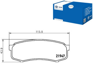 Klocki Hamulcowe Hella Pagid 4605a389 4605a458 446