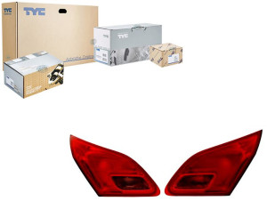 Lampa (część Wewnętrzna Kolor Szkła Czerwony) Opel