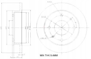 Tarcze Ham. 2szt Hyundai P. Atos Maxgear