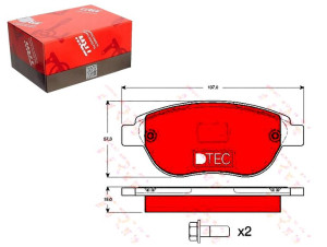 Klocki Hamulcowe Peugeot Przód 207 307 00- Dtec Co