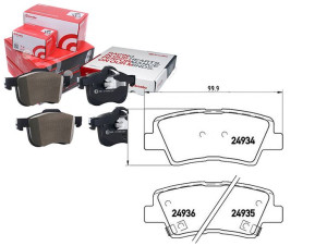 Klocki Hamulcowe Kia Soul 09- Tył Brembo