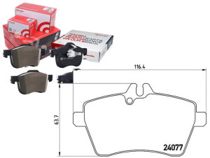 Klocki Hamulcowe Mercedes W169 A-klasa 04-12 Przód