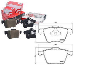 Klocki Hamulcowe Volvo V70 07- Przód Brembo