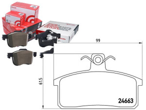 Klocki Hamulcowe Suzuki Samurai 88-04 Brembo