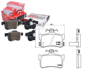 Klocki Hamulcowe Rover 800 92-99 Tył Brembo