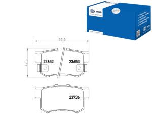 Klocki Hamulcowe Hella Pagid 43022stka00 43022s9aa