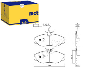 Klocki Hamulcowe Fiat Ducato 10,14 99-02 Metelli