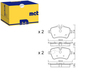 Klocki Hamulcowe Mini Cooper S 06- Metelli