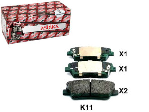 Klocki Hamulcowe Ashika 583022ma90 583022wa70 5830