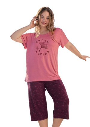 Piżama Damska Vienetta wiskoza +Size 2XL plus size
