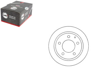 Tarcze Hamulcowe 2szt Mazda 323f 94-98 Tył A.b.s.