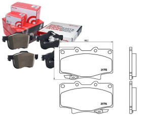 Klocki Hamulcowe Toyota Landcruiser 80 90-97 Bremb
