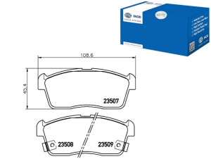 Klocki Hamulcowe Hella Pagid 04465b1010 04465b1040