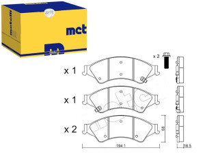 Klocki Hamulcowe Ford Ranger 11- Metelli